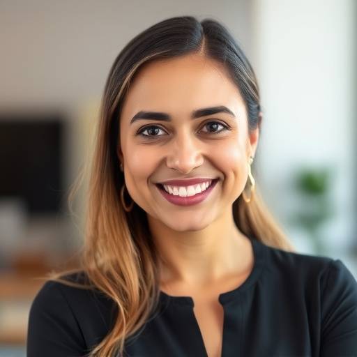Foto de Jülia Oliveira, especialista em marketing da Camisetas Excepcionais
